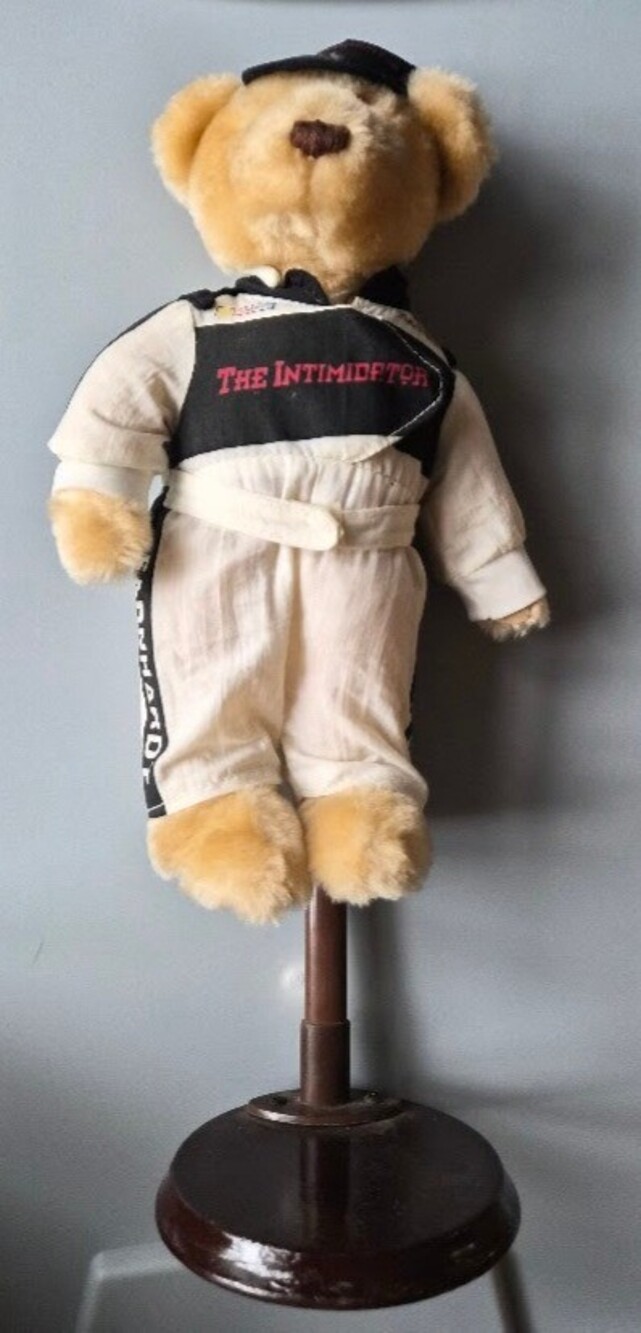 Avon Dale Earnhardt The Intimidator Teddy Bear Display Stand